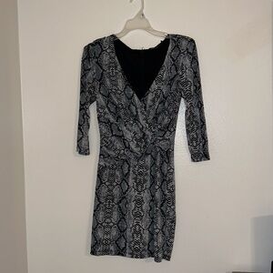 Ark & Co. size small blue snake skin dress